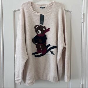 Wild Fable Skiing Bear Sweater 2XL